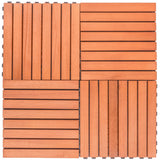 VIFAH 12-in W x 12-in L x 1-in T Interlocking Vinyl/Plastic Gym Floor Tile (10-sq ft) (10-Pack)
