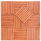 VIFAH 12-in W x 12-in L x 1-in T Interlocking Vinyl/Plastic Gym Floor Tile (10-sq ft) (10-Pack)