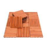 VIFAH 12-in W x 12-in L x 1-in T Interlocking Vinyl/Plastic Gym Floor Tile (10-sq ft) (10-Pack)
