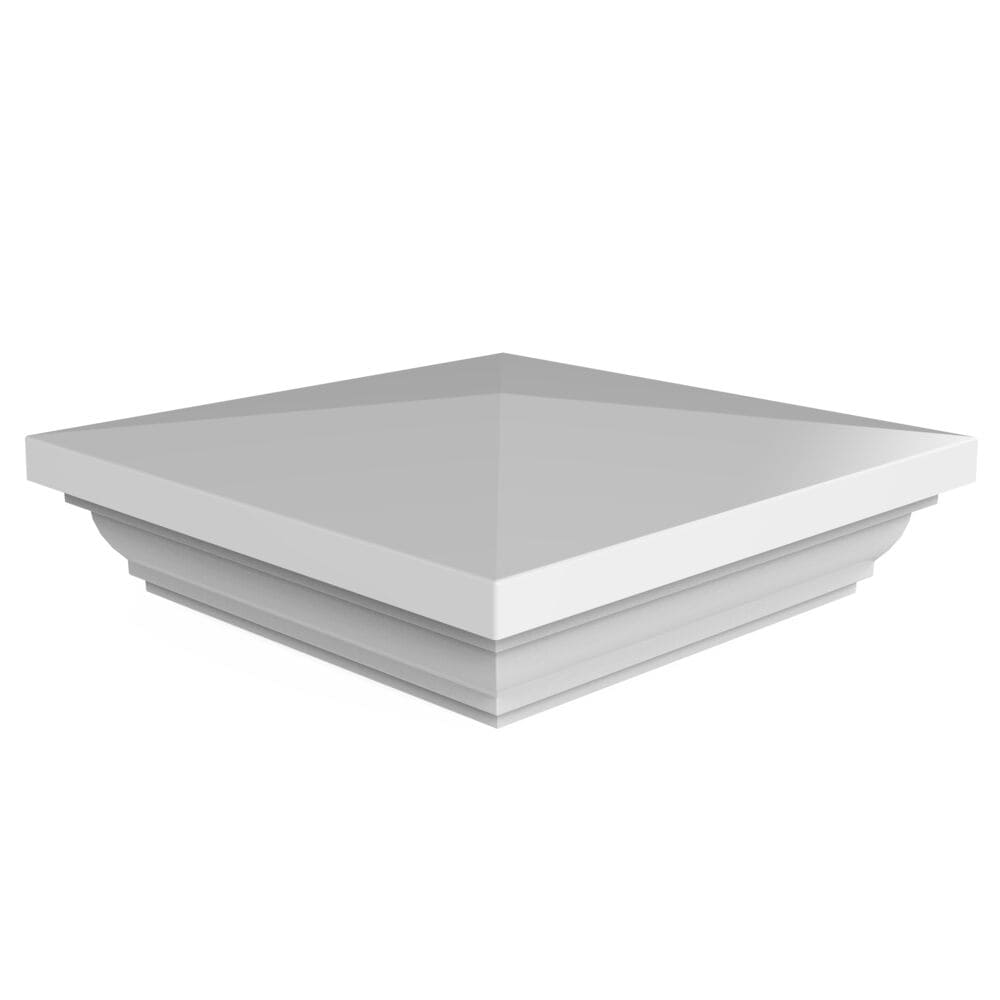 Freedom 4-in W x 4-in L White Vinyl Fence Post Top- Fits Common Post Measurement: 4-in x 4-in