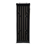 Franklin Medium, Steel, Post Mount Mailbox, Black w/Satin Nickel - Super Arbor