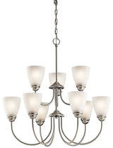 Kichler Jolie 9-Light Brushed Nickel Transitional Chandelier