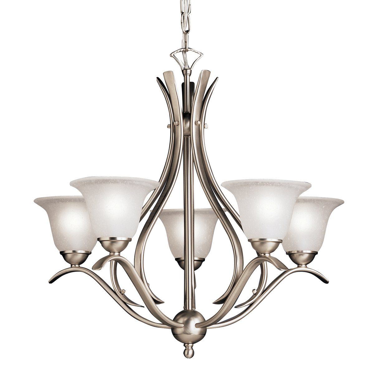Kichler Dover 5-Light Brushed Nickel Transitional Chandelier