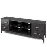 CorLiving Jackson Transitional Black Tv Cabinet (Accommodates TVs up to 80-in)