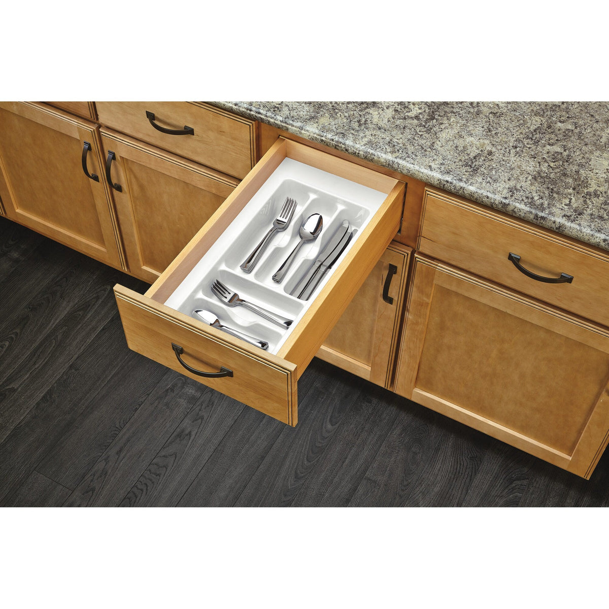 Rev-A-Shelf 21.25-in x 11.5-in Plastic Cutlery Insert Drawer Organizer