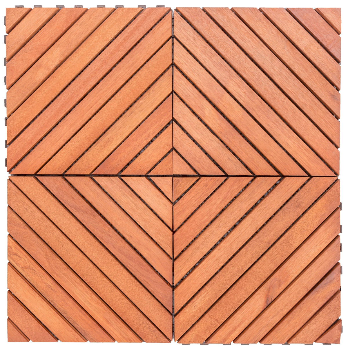 VIFAH 11-in W x 11-in L x 1-in T Vinyl/Plastic Gym Floor Tile (9-sq ft) (10-Pack)