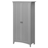 Bush Furniture Salinas 31.5-in W x 62.95-in H Wood Composite Cape Cod Gray Freestanding Utility Storage Cabinet