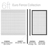 Ironcraft Euro 2-in W Black Powder-coat Steel Decorative Metal Security Universal Fence Post