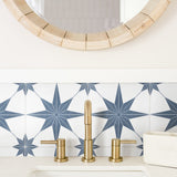 Merola Tile Stella Azul 9-3/4 in. x 9-3/4 in. Porcelain Floor and Wall Tile (10.88 sq. ft./Case)