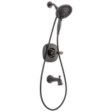 Delta Nura Venetian Bronze 1-Handle Tub and Shower Faucet with In2ition Hand Shower and Valve