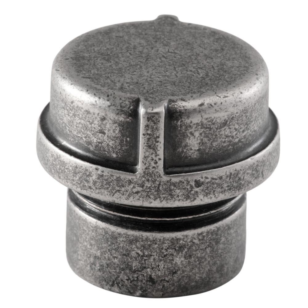 1-1/4 in. Pipeline Black Nickel Vibed Cabinet Knob - Super Arbor