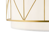 Kichler Birkleigh 4-Light Classic Gold Transitional Drum Medium Hanging Pendant Light