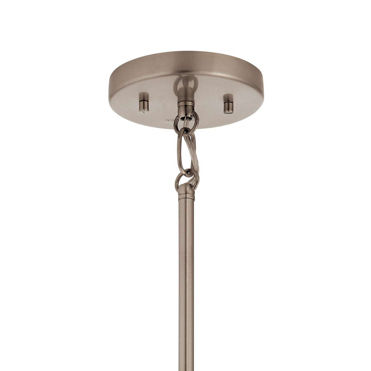 Kichler Darton 3-Light Classic Pewter Transitional Clear Glass Square Medium Hanging Pendant Light