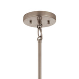 Kichler Darton 3-Light Classic Pewter Transitional Clear Glass Square Medium Hanging Pendant Light