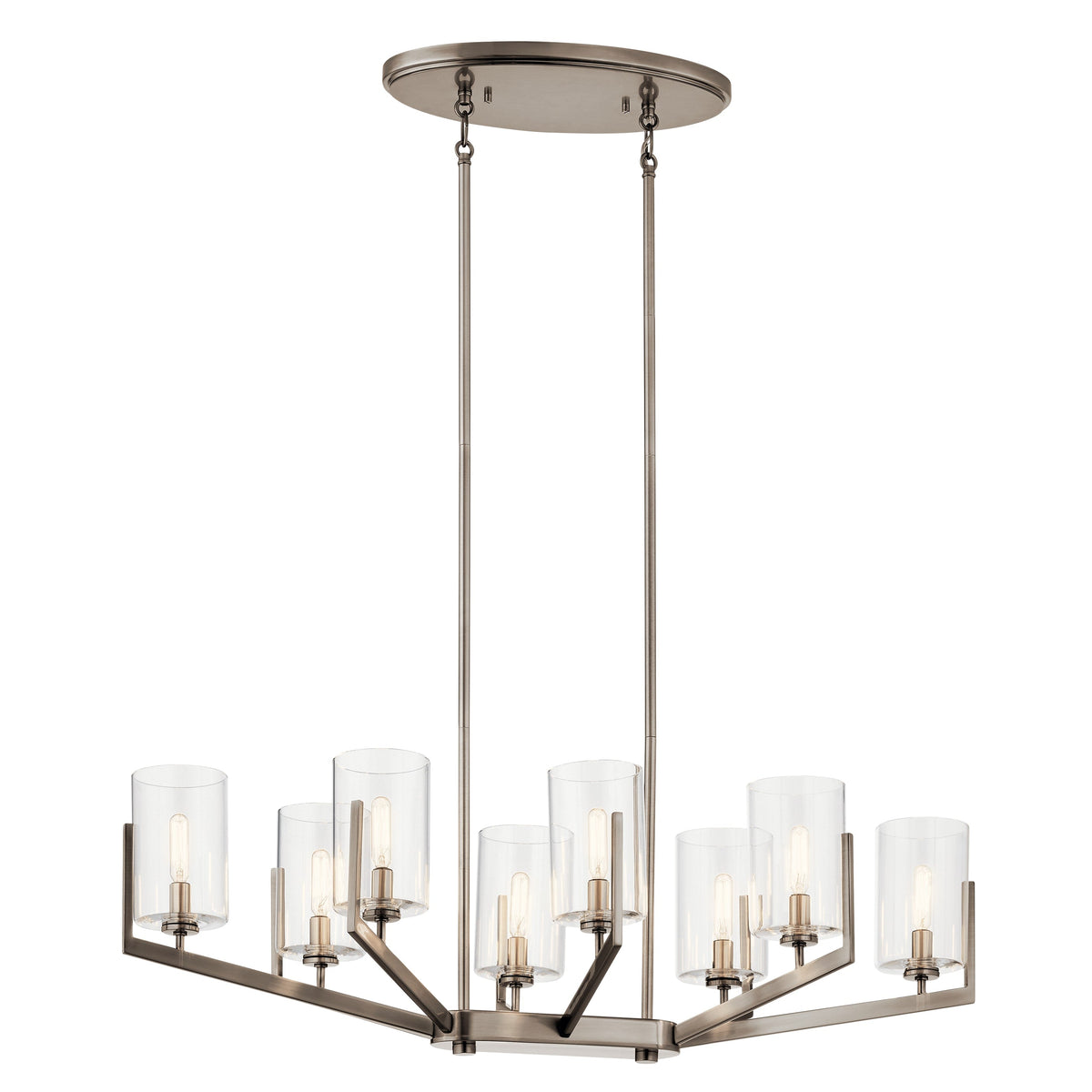 Kichler Nye 8-Light Pewter Transitional Chandelier