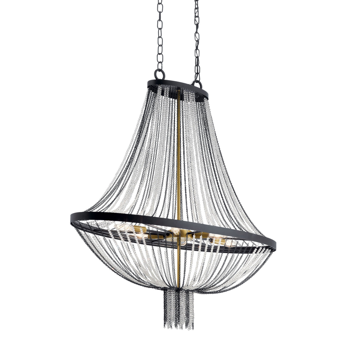 Kichler Alexia 6-Light Black Traditional Beaded Chandelier