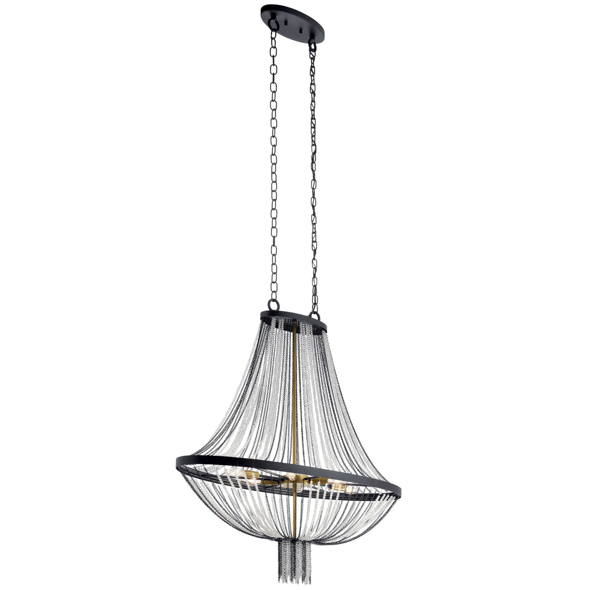 Kichler Alexia 6-Light Black Traditional Beaded Chandelier