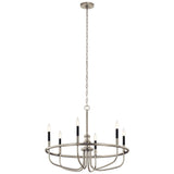 Kichler Capitol Hill 6-Light Brushed Nickel Traditional Chandelier