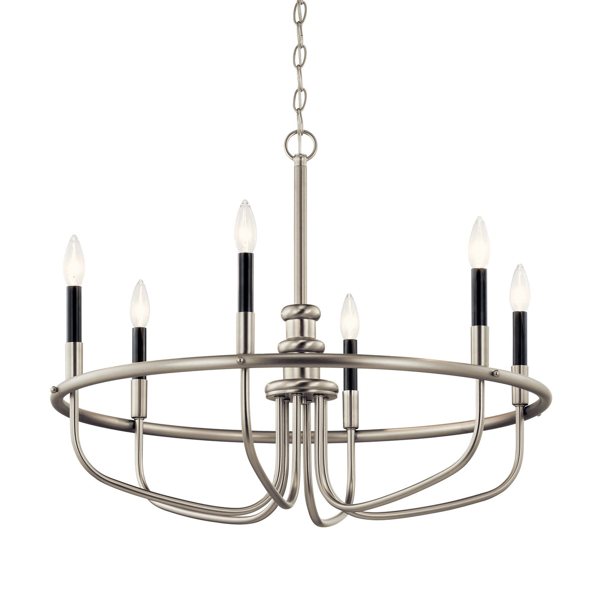 Kichler Capitol Hill 6-Light Brushed Nickel Traditional Chandelier
