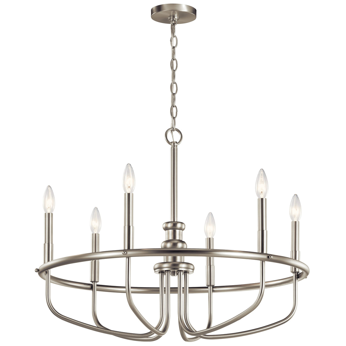 Kichler Capitol Hill 6-Light Brushed Nickel Traditional Chandelier