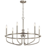 Kichler Capitol Hill 6-Light Brushed Nickel Traditional Chandelier
