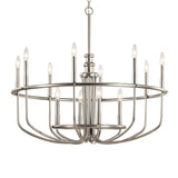 Kichler Capitol Hill 12-Light Brushed Nickel Traditional Chandelier