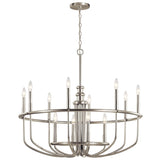 Kichler Capitol Hill 12-Light Brushed Nickel Traditional Chandelier