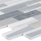 Satori Palissandro 12-in x 12-in Polished Natural Stone Marble Look Mosaic Floor and Wall Tile (0.97-sq. ft/ Piece)