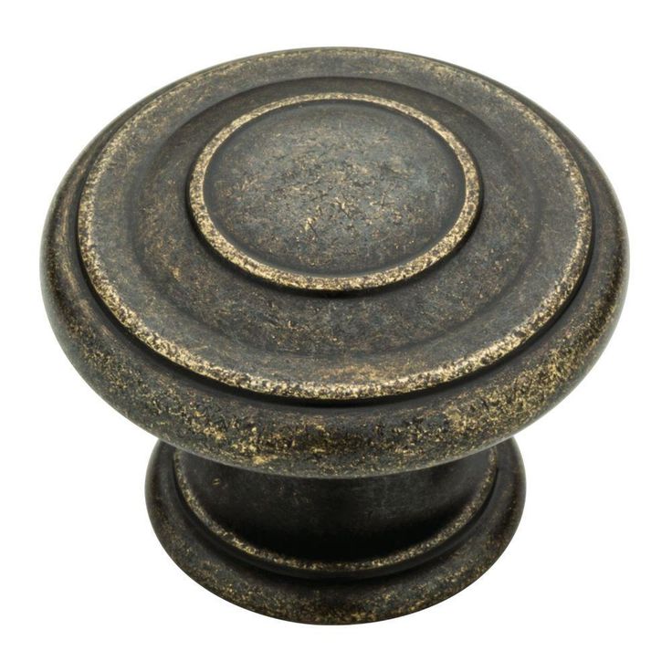 Harmon 1-3/8 in. (35mm) Matte Black Round Cabinet Knob