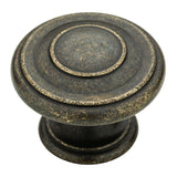 Harmon 1-3/8 in. (35mm) Matte Black Round Cabinet Knob