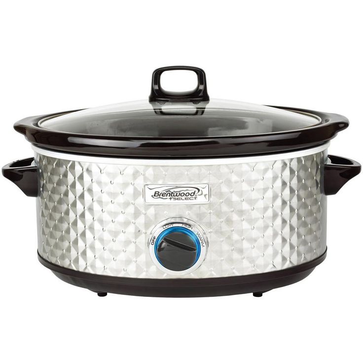 Diamond 7 Qt. Copper Slow Cooker with Tempered Glass Lid