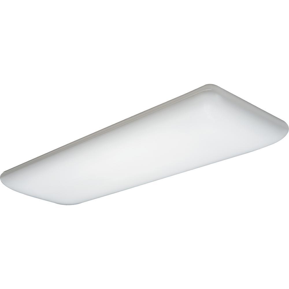 4-Light White Fluorescent Ceiling Light - Super Arbor
