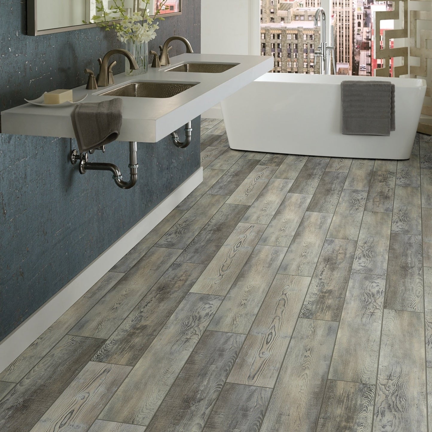 Shaw Parallax HD Plus Dazzling 7-in Wide x 8-mm Thick Waterproof Luxury Vinyl Plank Flooring (18.91-sq ft)