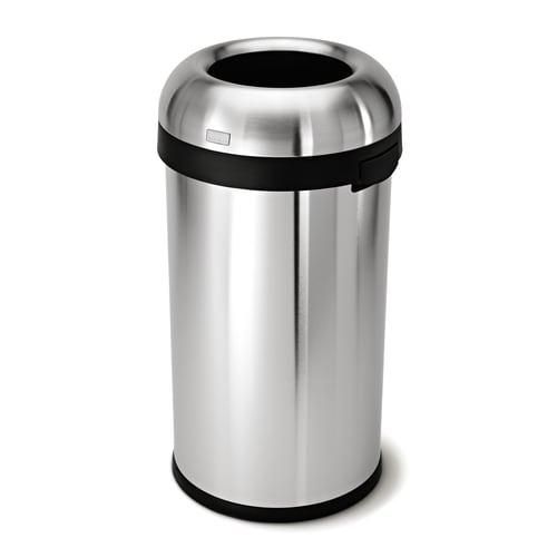simplehuman 60-Liter Brushed Stainless Steel Steel Touchless Trash Can with Lid