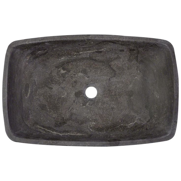 Polaris Sinks Stone Vessel Sink in Gray Limestone