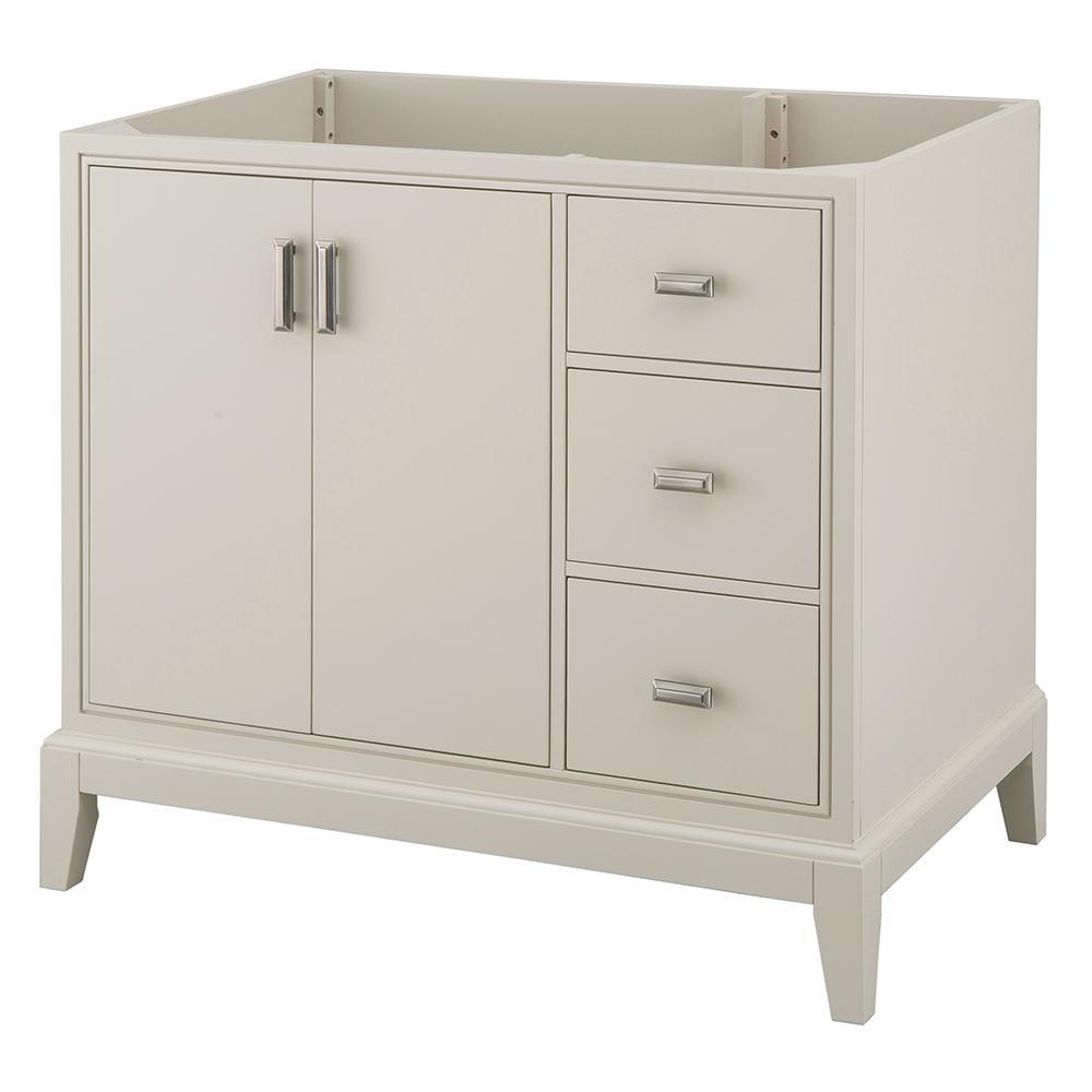 Shaelyn 30 in. W x 21.75 in. D Vanity Cabinet Only in White - Super Arbor