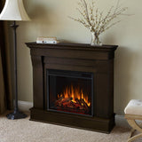 Chateau 41 in. Electric Fireplace in Dark Walnut - Super Arbor