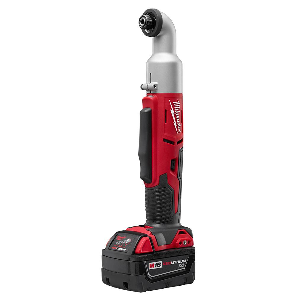 M18 18-Volt Lithium-Ion Cordless 1/4 in. Hex 2-Speed Right Angle Impact Driver W/(2) 3.0Ah Batteries, Charger, Hard Case - Super Arbor