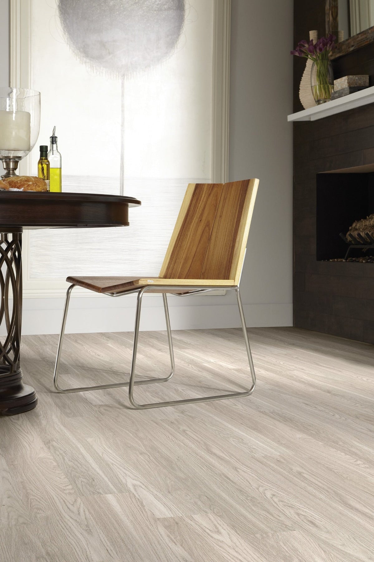 Shaw Triad Timberwolf Gray 12-mil x 7-in W x 48-in L Water Resistant Glue Down Luxury Vinyl Plank Flooring (34.98-sq ft/ Carton)