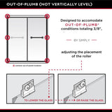 Everly 60 in. x 58-1/8 in. Traditional Semi-Frameless Sliding Bathtub Door in Nickel and 1/4 in. (6mm) Niebla Glass - Super Arbor