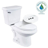 2-pc. 1.28 GPF Single Flush Elongated Toilet with Patented Overflow Protection Technology in White with Seat - Super Arbor