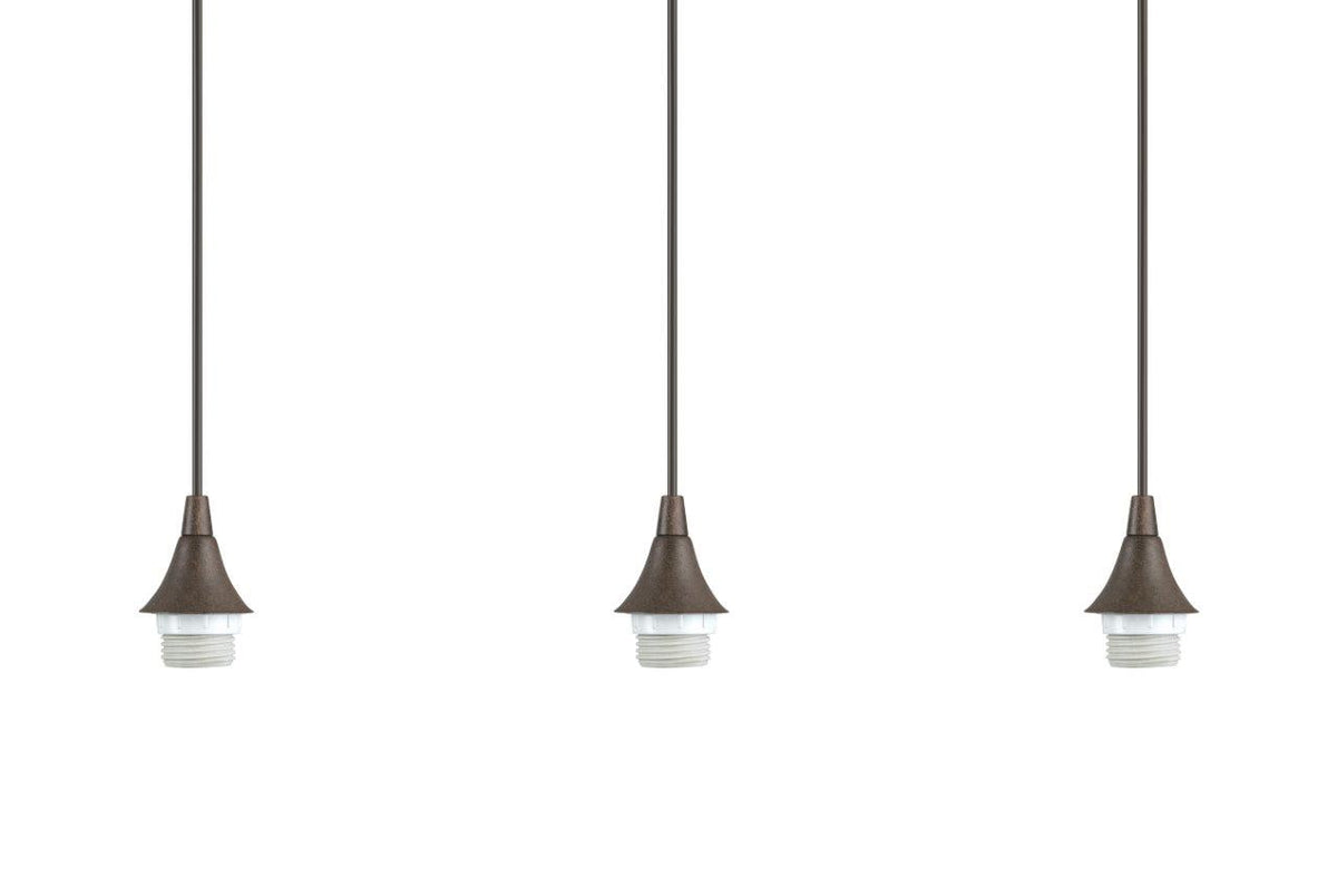 Portfolio Bronze Transitional Linear Pendant Light, 36-in Wide, 3-Light