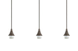 Portfolio Bronze Transitional Linear Pendant Light, 36-in Wide, 3-Light