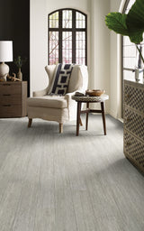 Shaw (Sample) Westwork Stroke Gray Wood Look 12-mil Waterproof Glue Down Luxury Vinyl Plank