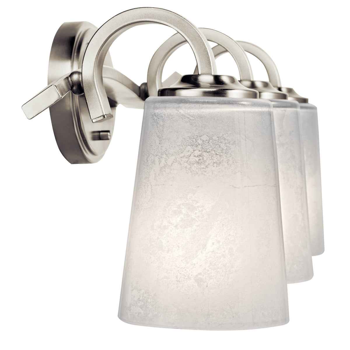 Kichler Oxby 24.5-in 3-Light Brushed Nickel Modern/Contemporary Vanity Light