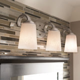 Kichler Oxby 24.5-in 3-Light Brushed Nickel Modern/Contemporary Vanity Light