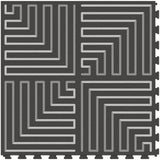 Perfection Floor Tile Geo Collection Deco Zag/Satin 20-in x 20-in Water-Resistant Interlocking Luxury Vinyl Tile Flooring, 16.7-sq ft/carton