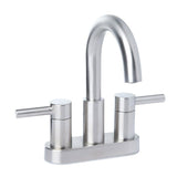 Jacuzzi Duncan Matte Black 2-Handle 4-in Centerset WaterSense Bathroom Sink Faucet with Drain and Deck Plate