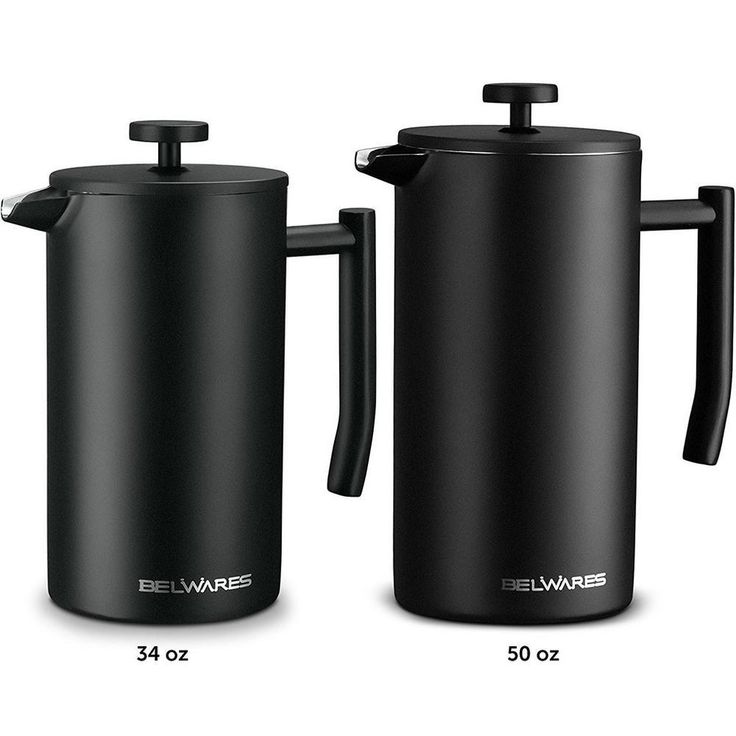34 oz. Black Stainless Steel French Press