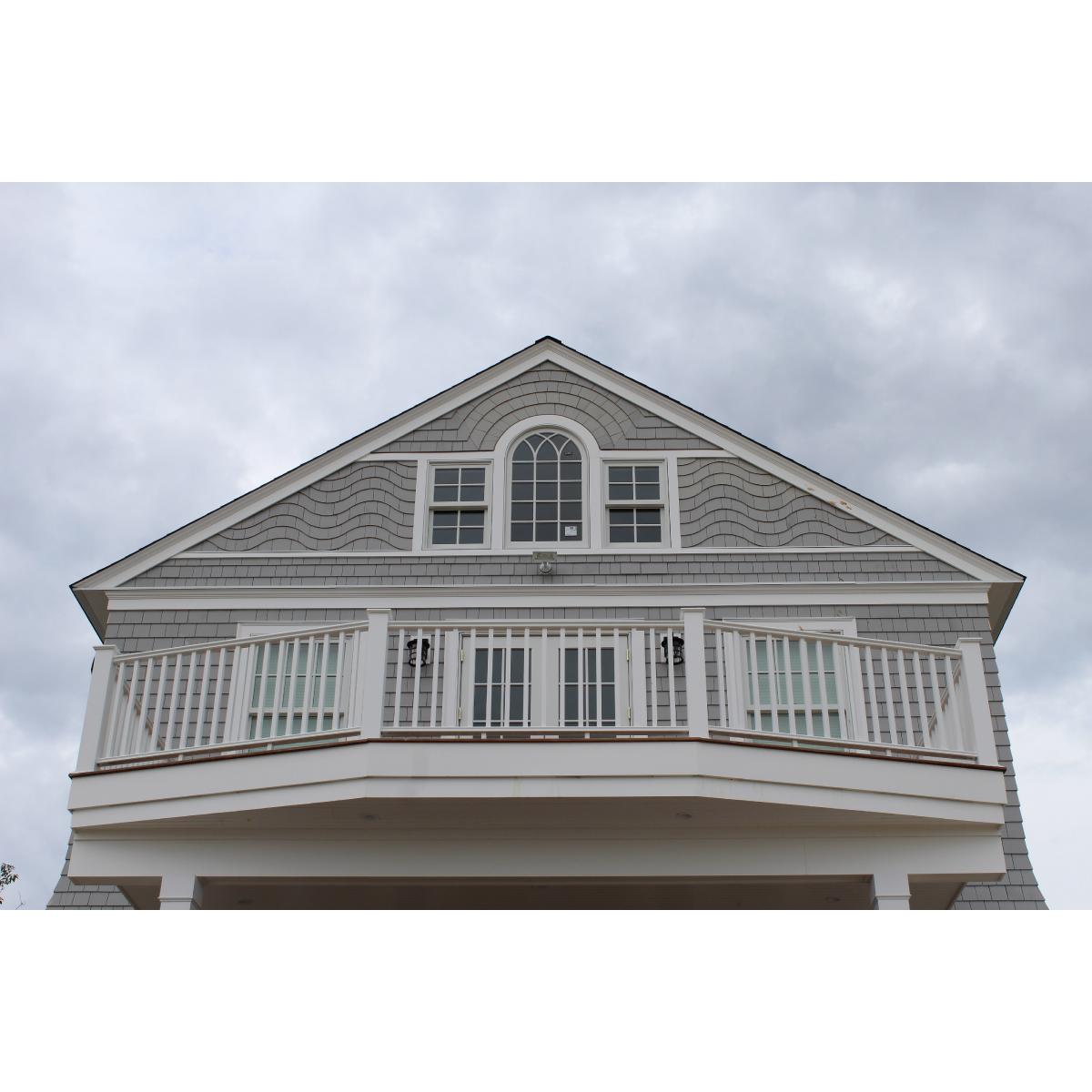 INTEX Providence Three Line Level Rail Kit with Reinforcements 6-ft x 42-in White PVC Deck Rail Kit